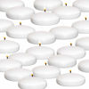 Picture of Royal Imports 10 Hour Floating Candles, 3 White Unscented Dripless Wax Discs, for Cylinder Vases, Centerpieces at Wedding, Party, Pool, Holiday (24 Set)