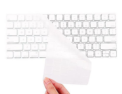 Picture of COOSKIN Keyboard Cover Skin for Apple Wireless Magic Keyboard Ultra Thin Clear Soft TPU Type Protector, 2015 US Version (MLA22LL/A)