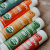 Picture of Cliganic Organic Lip Balm Set - 6 Tropical Flavors - 100% Natural Moisturizer for Cracked & Dry Lips