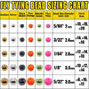 Picture of XFISHMAN Tungsten-Fly-Tying-Beads-Heads-Assortment Fly Tying Materials Nymph for Fly Fishing Tungsten Beads 60 Pack (7/64 2.8mm6 Colors  60 Pack)