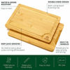 Picture of XXL Bamboo Cutting Board for Kitchen with Juice Groove - Wooden Chopping Board for Meat, Vegetables, Fruit and Cheese | Charcuterie Serving Tray, (XXL, 20 x 14")