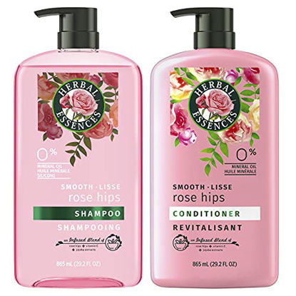 Picture of Herbal Essences Shampoo and Conditioner, Vitamin E, Rose Hips and Jojoba Extract, Smooth Collection, Bundle