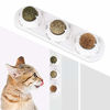 Picture of WoLover Catnip Wall Ball Toys - Rotatable Cat Snack Edible Balls with Natural Healthy Catnip | Silvervine | Gall Nut, Kitten Playing Chewing Cleaning Teeth Toy