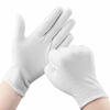 Picture of OKAM Cotton Gloves, 30 Pcs White Cotton Gloves for Dry Hands Moisturizing Eczema, Washable Shrink Resistant Cotton Gloves for Men and Women, Stretchable Cloth Gloves for Coin Jewelry Silver Inspection, 8.5''/21.5cm