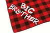 Picture of Big Brother Dog Bandana,Buffalo Plaid Pet Pregnancy Announcement Scarf