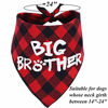 Picture of Big Brother Dog Bandana,Buffalo Plaid Pet Pregnancy Announcement Scarf