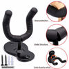 Picture of Guitar Wall Mount Hanger Hook Acoustic Electric Bass Guitar Wall Hook Hanger Black Metal Holder Hanger for All Size Guitars