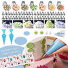 Picture of Cake Decorating Supplies,493 PCS Cake Decorating Kit 3 Packs Springform Cake Pans, Cake Rotating Turntable,48 Piping Icing Tips,7 Russian Nozzles, Baking Supplies,Cupcake Decorating Kit