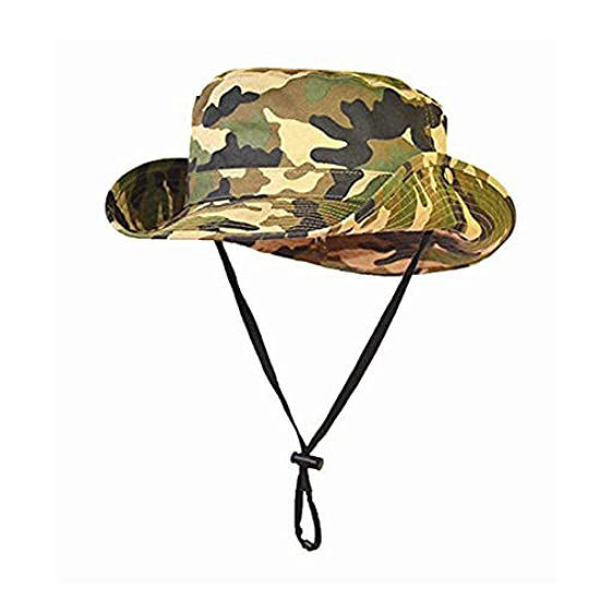 GetUSCart- Sun Hat Bucket-Boys-Camouflage Hats Fishman Cap Packable for  7-14 Years Old (Camo-1, 56cm Suggested for 7-14years Old Kids)