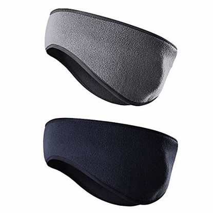 Picture of Fleece Ear Warmers Muff Winter Headband for Men Women Running Yoga Skiing Riding