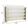 Picture of Humble Crew Toy Organizer with 20 Storage Bins, Natural/White