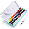 Picture of MeiLiang Watercolor Paint Set, 36 Vivid Colors in Pocket Box with Metal Ring and Watercolor Brush, Perfect for Students, Kids, Beginners and More