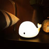 Picture of Cute Whale Night Light for Kids,Kawaii Baby Night Light with 7 LED Colors Changing,Tap Control Nursery Squishy Night Lamp,USB Rechargeable,Birthday Gifts for Baby,Girls,Boys,Toddler,Teens,Children