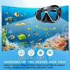 Picture of Greatever Dry Snorkel Set,Panoramic Wide View,Anti-Fog Scuba Diving Mask,Easy Breathing and Professional Snorkeling Gear