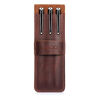 Picture of Londo Genuine Leather Pen and Pencil Case with Tuck in Flap, Stationery Bag