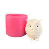 Picture of 3D Owl Candle Mold - MoldFun Owl Silicone Mould for Cake Decorating, Chocolate, Fondant, Candy, Mini Soap, Lotion Bar, Polymer Paper Fimo Clay