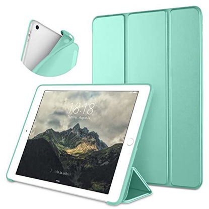 Picture of DTTO iPad 9.7 Case 2018 iPad 6th Generation Case / 2017 iPad 5th Generation Case, Slim Fit Lightweight Smart Cover with Soft TPU Back Case for iPad 9.7 2018/2017 [Auto Sleep/Wake] - Mint Green