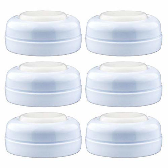 Picture of Maymom Screw Lids Aka Travel Caps with Rewritable Sealing Disc Compatible with Avent, Maymom Wide Mouth Bottles; Cap Replace Avent Natural Bottle Sealing Ring and Sealing Disc, 6pcs.