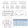 Picture of Glarks 1180 Pieces 2.54mm 2/3/4/5/6/7/8/9 Pin Housing Adapter Cable Connector Socket Male and Female with 2.54mm Female Pin Header Connector Perfectly Compatible with JST-XHP Connector Kit