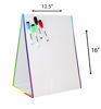 Picture of Tabletop Magnetic Easel & Whiteboard (2 Sides) Includes: 4 Dry Erase Markers. Drawing Art White Board Educational Kids Toy