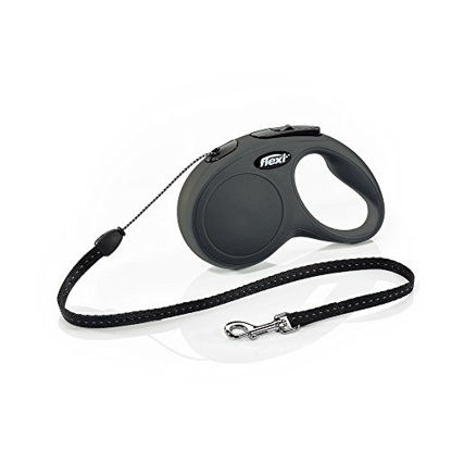 Picture of FLEXI New Classic Retractable Dog Leash (Cord), 16 ft, Small, Black