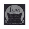 Picture of Personalized Pet Memorial Stone - Granite Dog Grave Marker | 6x6 |Sympathy Poem, Loss of Dog Gift, Indoor - Outdoor Tombstone Headstone - Cat Grave Marker w/Pet Name #S10