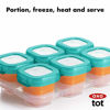 Picture of OXO Tot Baby Blocks Freezer Storage Containers 2 Oz - Teal