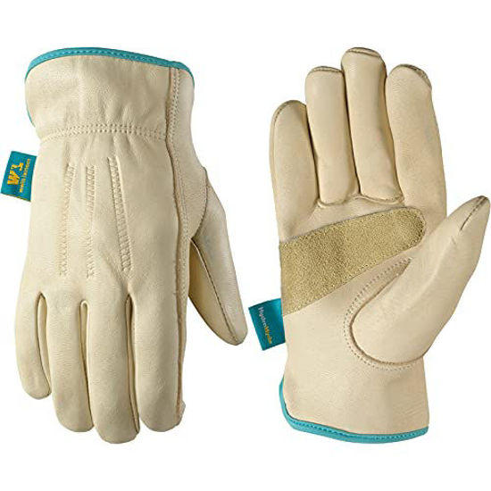 Picture of Wells Lamont Women's Water-Resistant Leather Work Gloves | Puncture Resistant, Reinforced, HydraHyde | Medium (1167M)