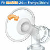 Picture of Maymom Flange Inserts 17 mm for Medela and Spectra 24 mm Shields/Flanges. Use with Medela Freestyle and Sonata to Reduce Nipple Tunnel Down to 17 mm; Also Fits Freemie 25 mm Funnel. 2pc/Each