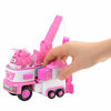 Picture of Super Wings - 7" Dizzy's Rescue Tow with 2" Pink Transform-a-Bot Mini Figure| Transforming Airplane Toy Vehicle Set | Preschool Toy for 3 4 5 Year Old Boys and Girls | Birthday Gift for Pretend Play,US720314