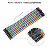 Picture of REXQualis 120pcs Breadboard Jumper Wires 20cm Length Dupont Wire Kit 40pin Male to Female, 40pin Male to Male, 40pin Female to Female for Arduino/DIY/Raspberry Pi 2 3