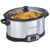 Picture of Hamilton Beach 33480 Programmable Slow Cooker with Three Temperature Settings, 8-Quart, Silver