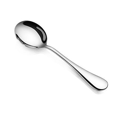 Picture of Artaste 59366 Rain 18/10 Stainless Steel Bouillon Spoon (Set of 12), 6", Silver