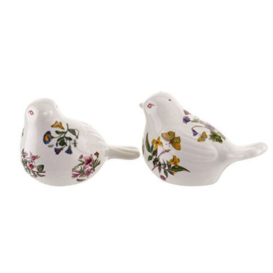 Picture of Portmeirion Botanic Garden Bird Shaped Salt & Pepper, White