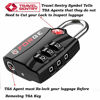 Picture of Forge TSA Approved Luggage Locks 2 Pack - Open Alert Indicator, Alloy Body for Travel Luggage, Suitcase, Lockers