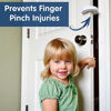 Picture of Wittle Finger Pinch Guard - 4pk. Baby Proofing Doors Made Easy with Soft Yet Durable Foam Door Stopper. Prevents Finger Pinch Injuries, Slamming Doors, and Child or Pet from Getting Locked in Room