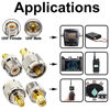 Picture of onelinkmore SMA-UHF RF Connectors Kit SMA to UHF PL259 SO239 4 Type Set SMA Jack/Plug to UHF Nickel Gold Plated Test Converter Pack of 4 