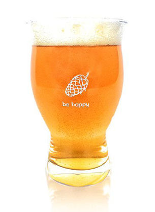 Picture of Ultimate Pint - Perfect Pint Glass to Explode Flavors and Maximize Beer Enjoyment - Exclusive Nucleated Hop Leaf Over 100 Points of Nucleation