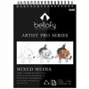 Picture of Bellofy Sketchbook Mixed Media 100 Sheet - 9x12 in Sketchpad - Multimedia Use for Watercolor, Acrylic Drawing Paper for Artists & Kids - Ink Sketch Coloring Art Notebook - 98 Ib/160 GSM - Artist Pro