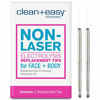 Picture of Clean + Easy Non-Laser Electrolysis Replacement Tips for Face & Body, Pack of 2