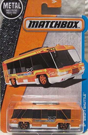 Picture of Matchbox 2016 MBX Adventure City Swift Shuttle Airport Shuttle Bus 6/125, Orange