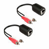 Picture of LINESO 2Pack Stereo RCA to Stereo RCA Audio Extender Over Cat5 (2X RCA to RJ45 Female)