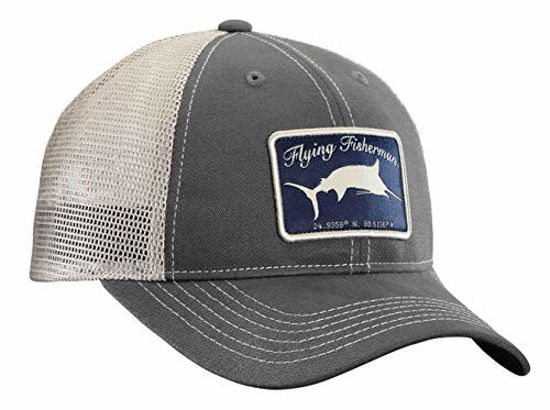 Picture of Flying Fisherman Marlin Trucker Hat, Graphite/Stone