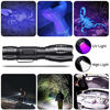 Picture of Black Light UV Flashlight, LED UV Torch 2 in 1 UV Blacklight with 500LM Highlight, 4 Mode, Waterproof for Pet Clothing Food Fungus Detection/Night Fishing/Travel