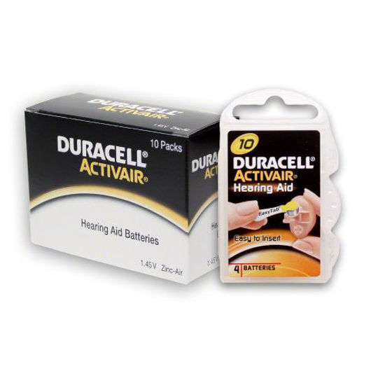 Picture of 40 Duracell Hearing Aid Batteries Size: 10