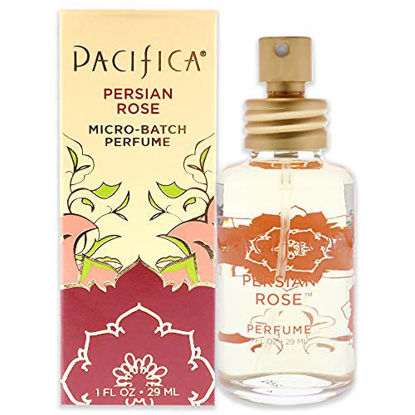 Picture of Pacifica Beauty, Persian Rose Clean Fragrance Spray Perfume, Made with Natural & Essential Oils, Fresh Rose Scent, Vegan + Cruelty Free, Phthalate-Free, Paraben-Free