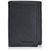 Picture of Trifold Wallet for Men - Black Real Leather RFID Secured Front Pocket Billfold