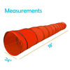 Picture of Houseables Dog Tunnel, Agility Equipment, 18 Ft Long, 24" Open, Red, 1 Pk, Polyester, Play Tunnels for Training Small & Medium Dogs, Park Playground Toy, Large Obstacle Course for Pets, Carrying Case