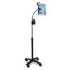 Picture of Gooseneck Floor Stand - CTAs Compact, Adjustable Gooseneck Floor Stand with Swivel Casters for iPad 7th/ 8th/ 9th Gen 10.2, iPad Air 4, 12.9, Surface Pro, Zebra & Other 7-13 Tablets (PAD-CGS)