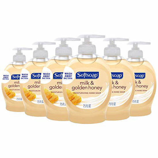 Picture of Softsoap Moisturizing Liquid Hand Soap, Milk and Honey - 7.5 Fluid Ounce (6 Pack)